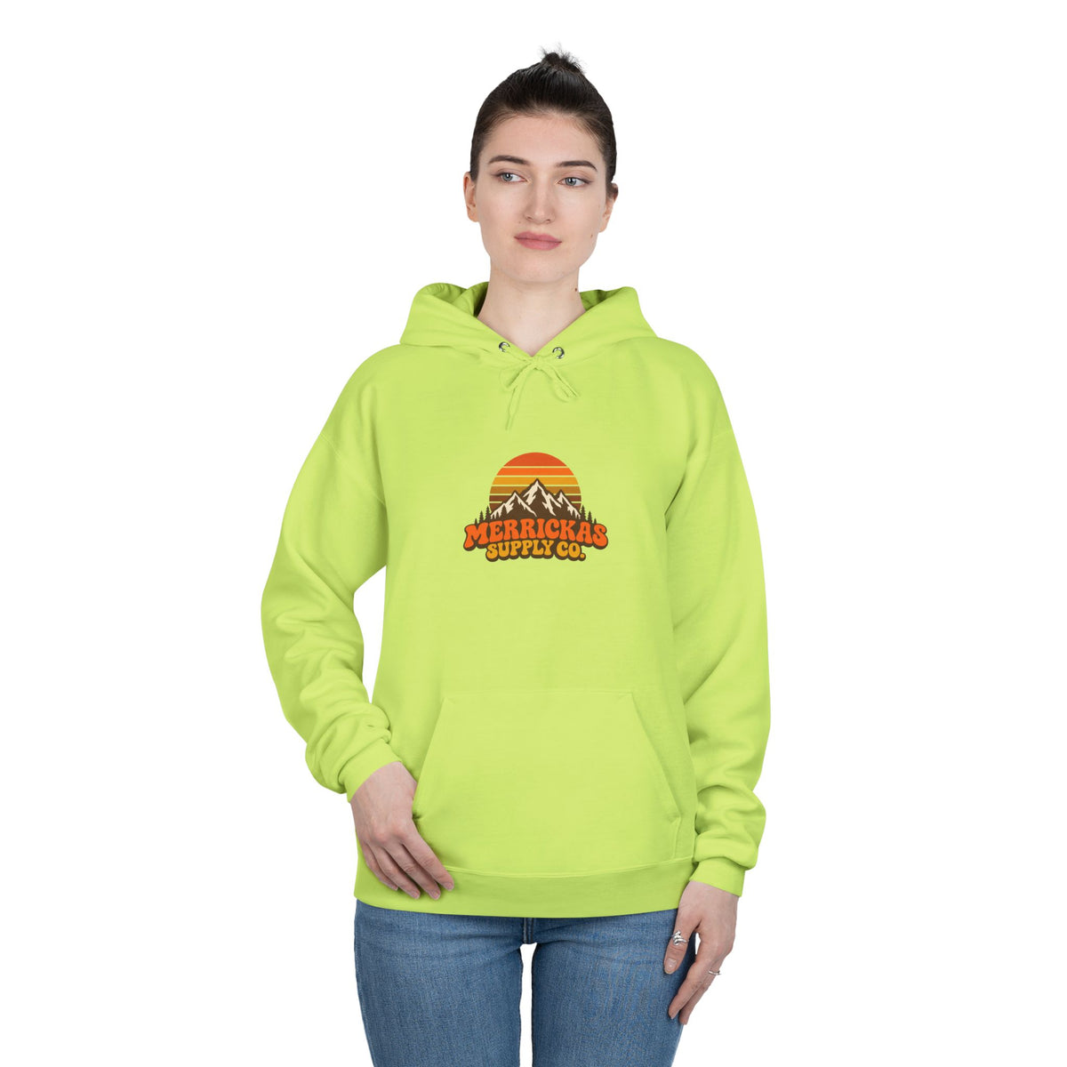 Merrickas Retro Sunset Mountain Hoodie