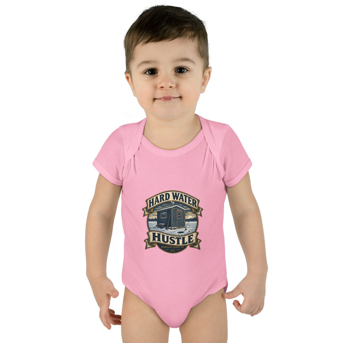 Hard Water Hustle Baby Onesie