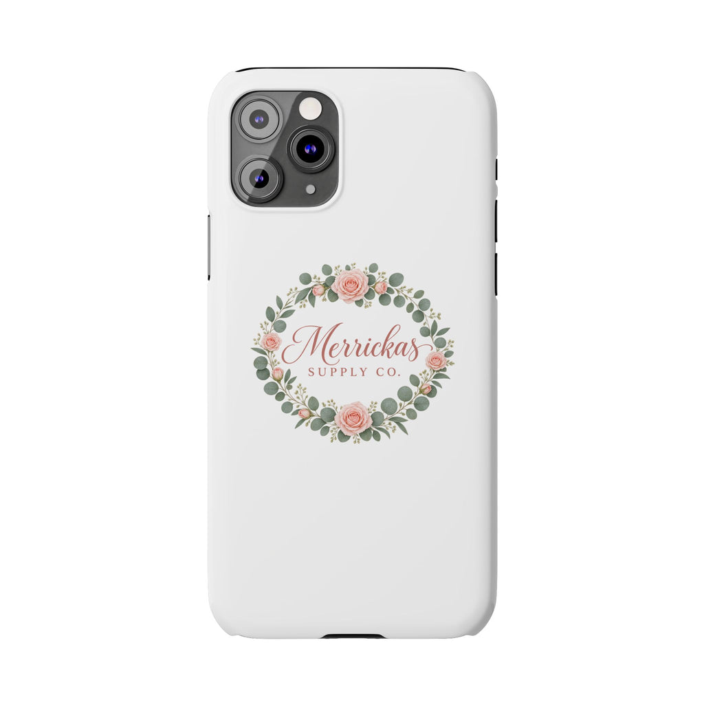 Merrickas Rose Wreath Script Phone Case