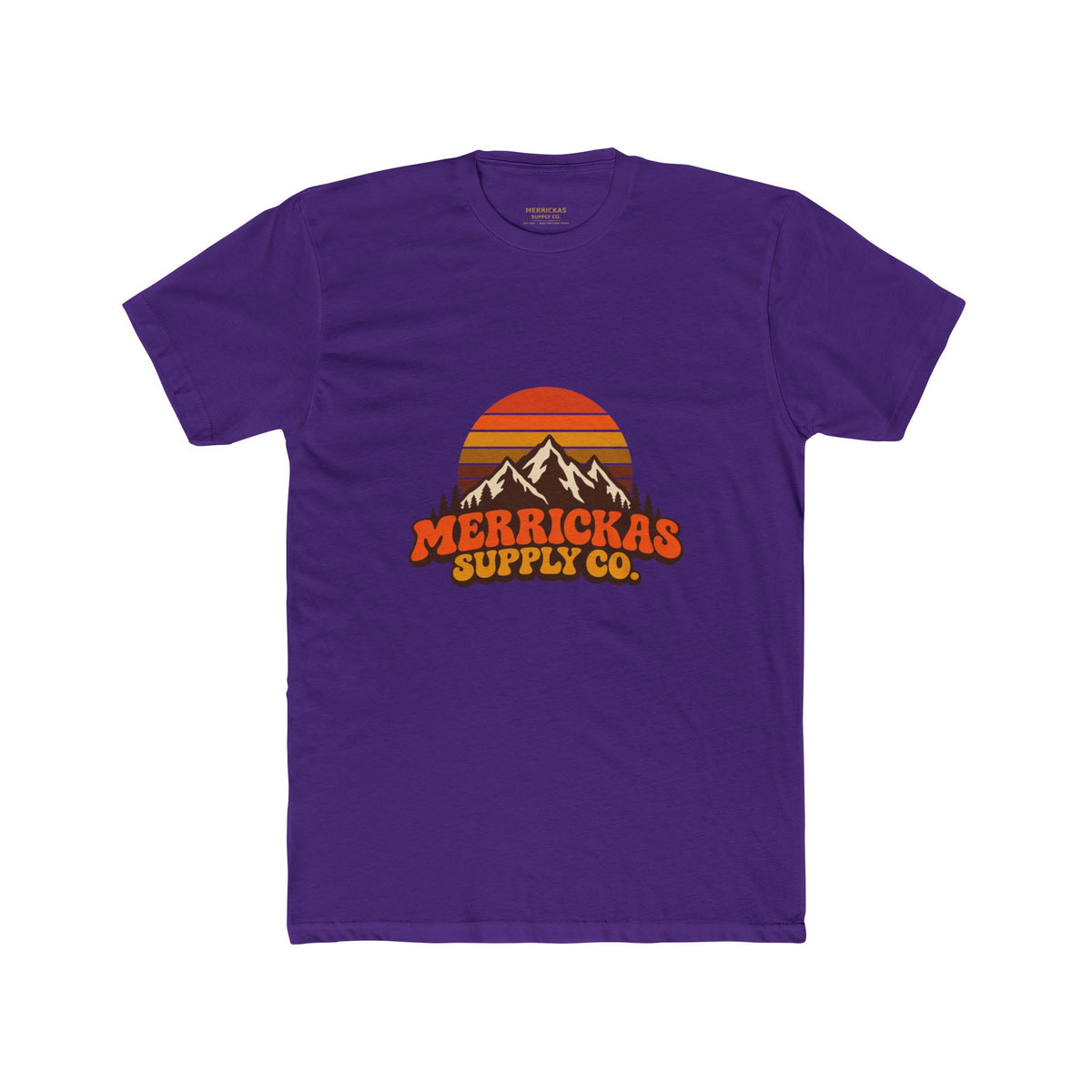 Merrickas Retro Sunset Mountain T-Shirt