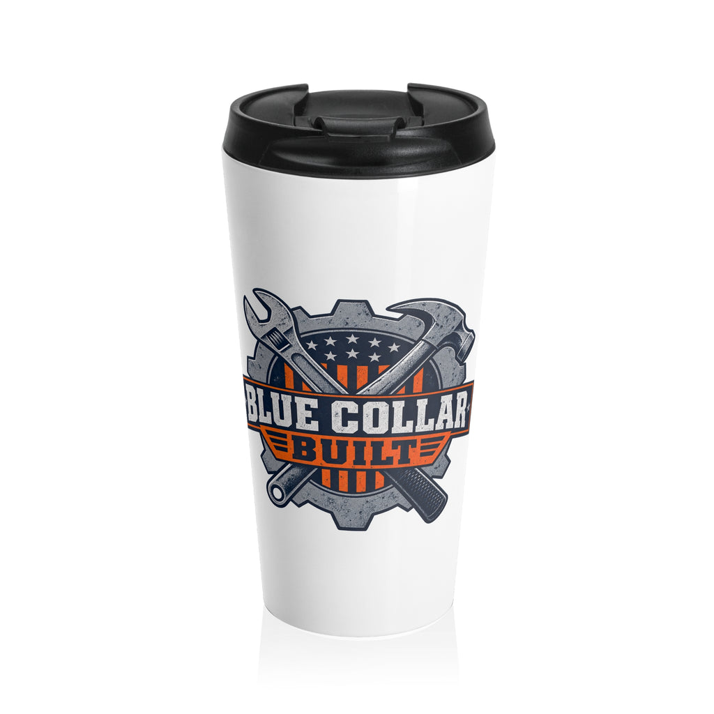Blue Collar Built Travel Mug