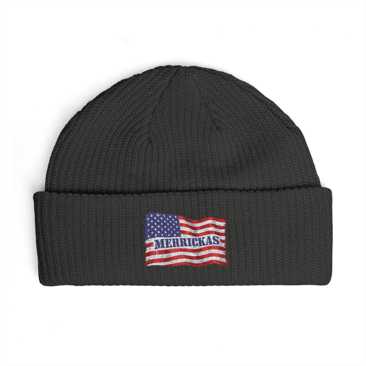 Merrickas Flag Cuff Beanie