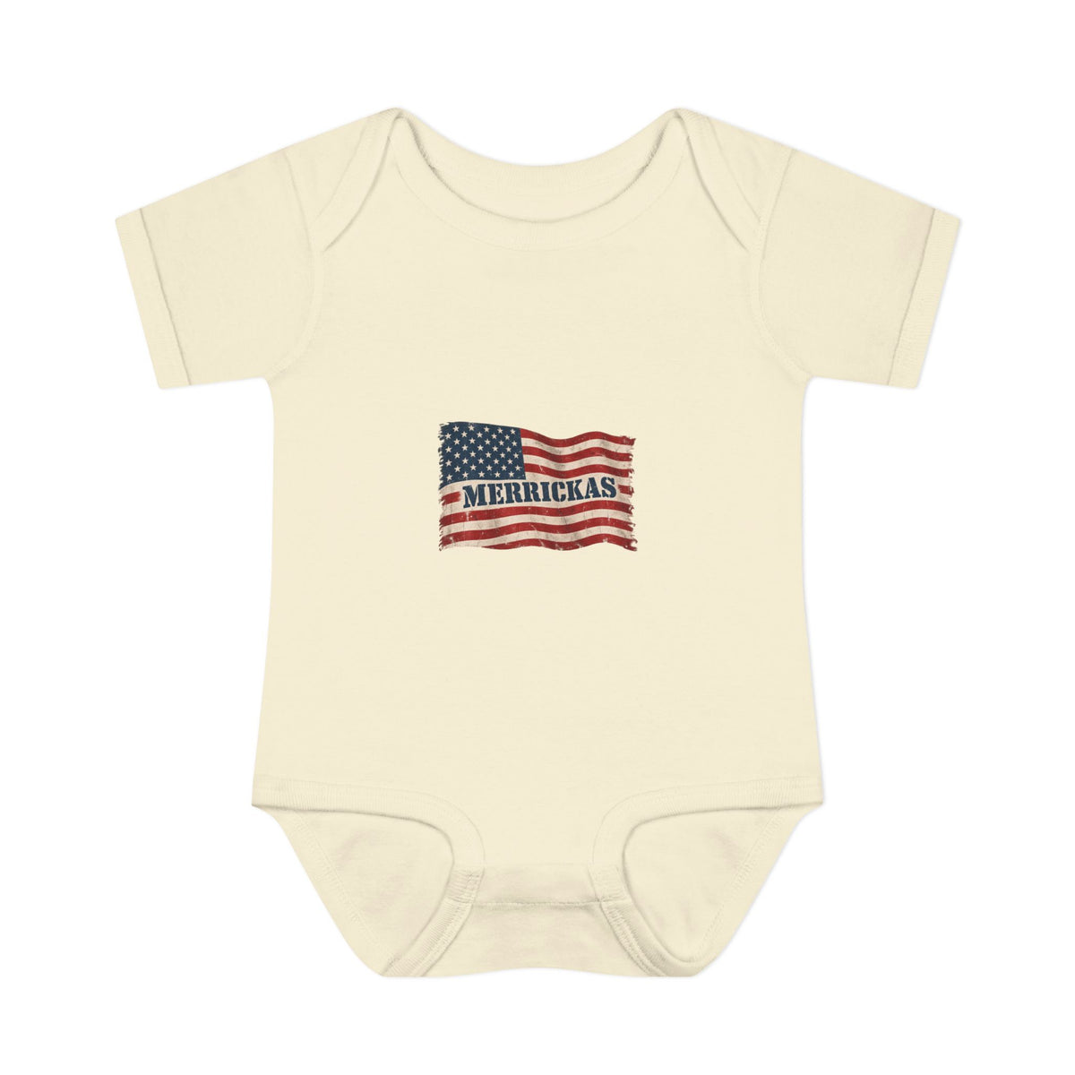 Merrickas Flag Baby Onesie