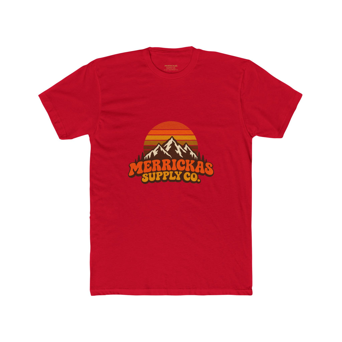Merrickas Retro Sunset Mountain T-Shirt