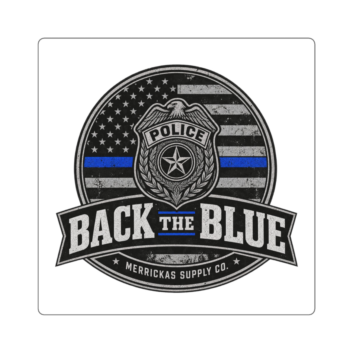 Back The Blue Sticker