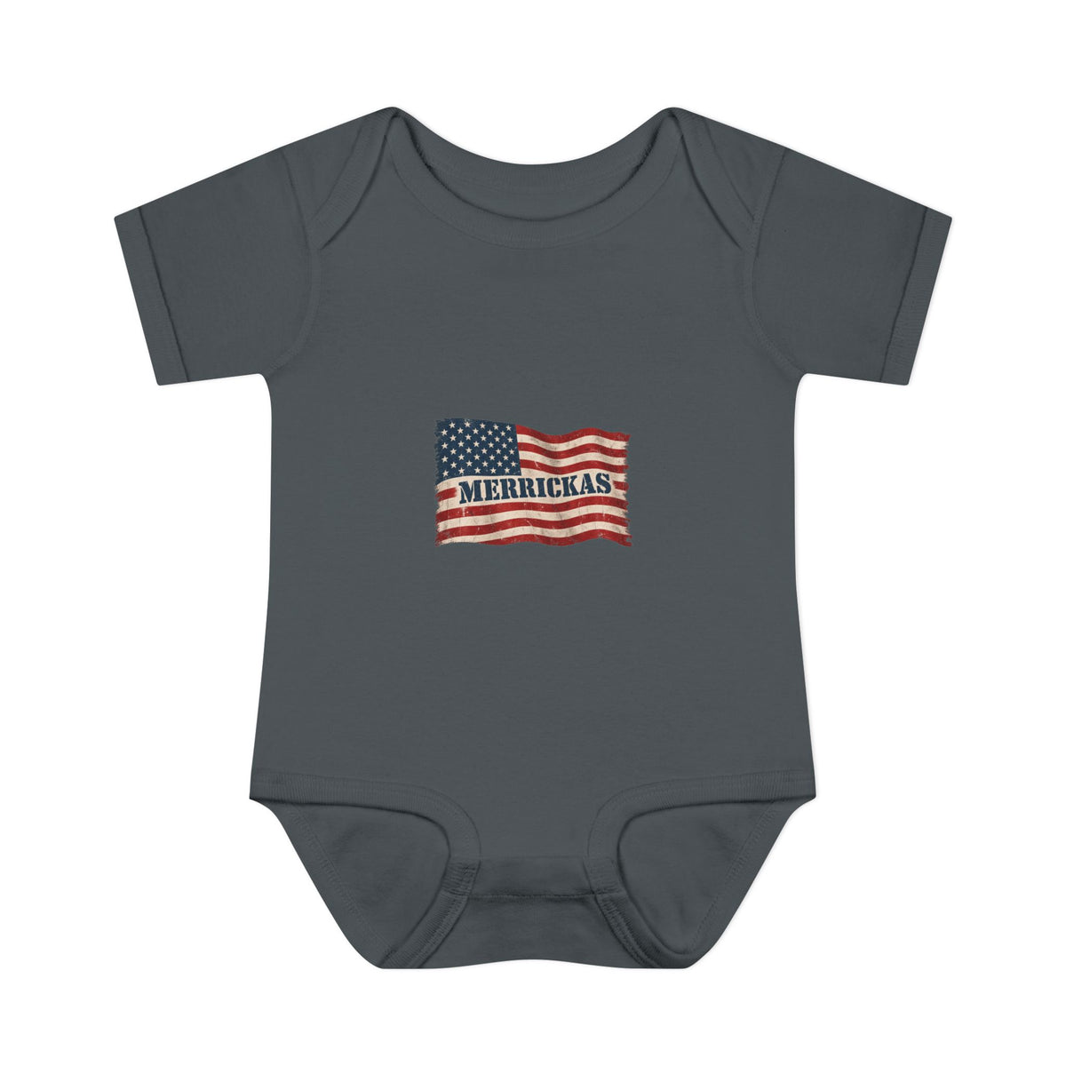 Merrickas Flag Baby Onesie