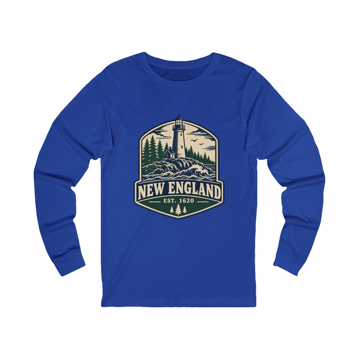 New England Lighthouse Long Sleeve Tee