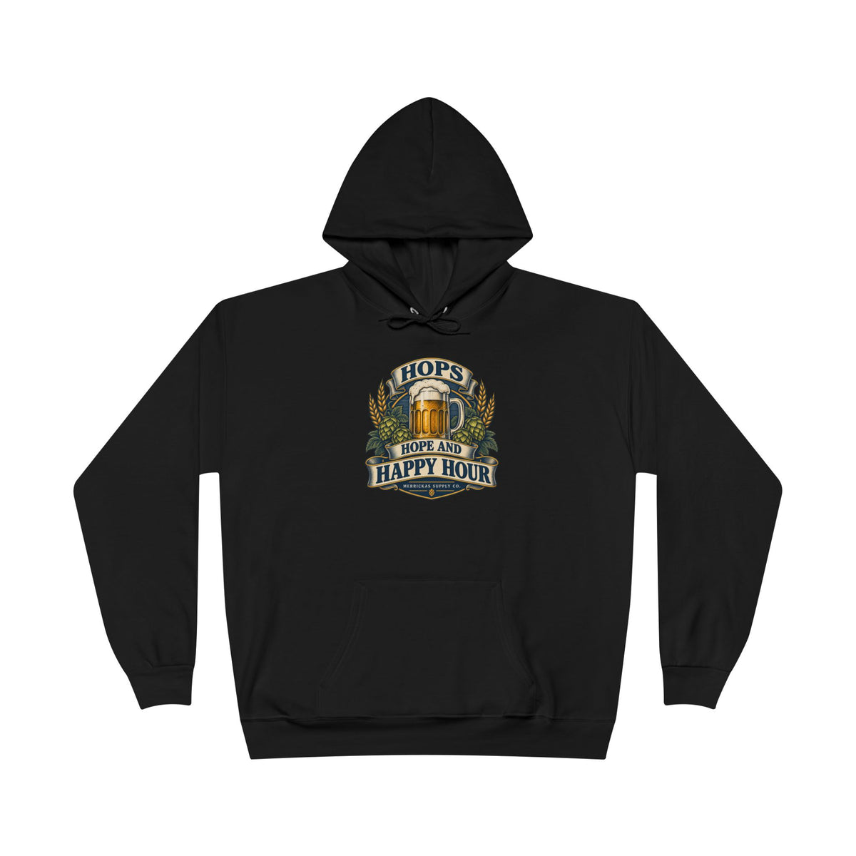 Hops Hope And Happy Hour Heavyweight Hoodie