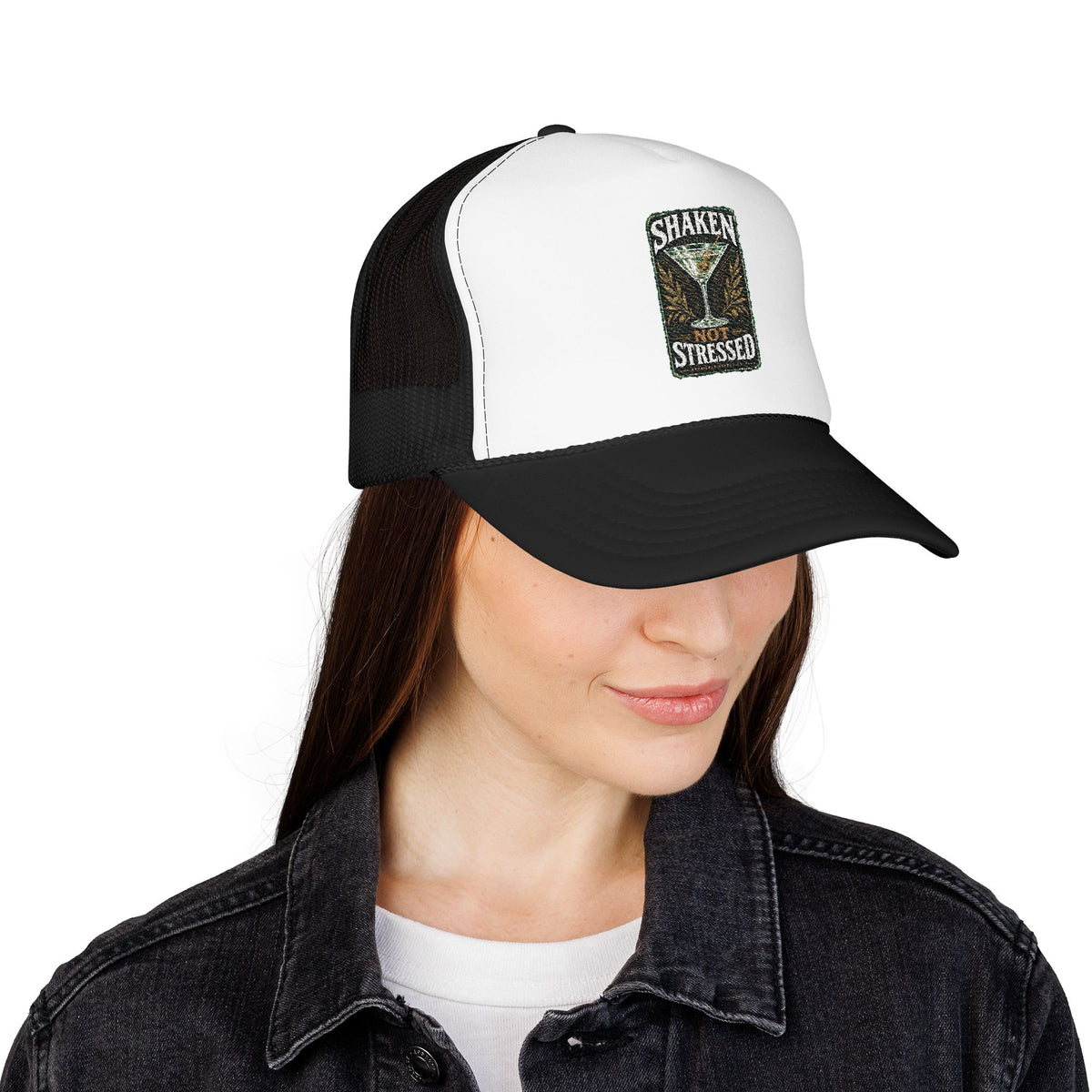 Shaken Not Stressed Foam Trucker Hat