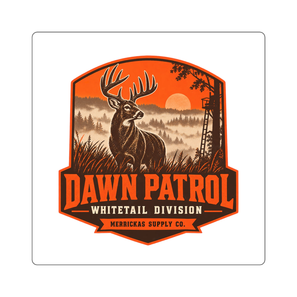 Dawn Patrol Whitetail Division Sticker