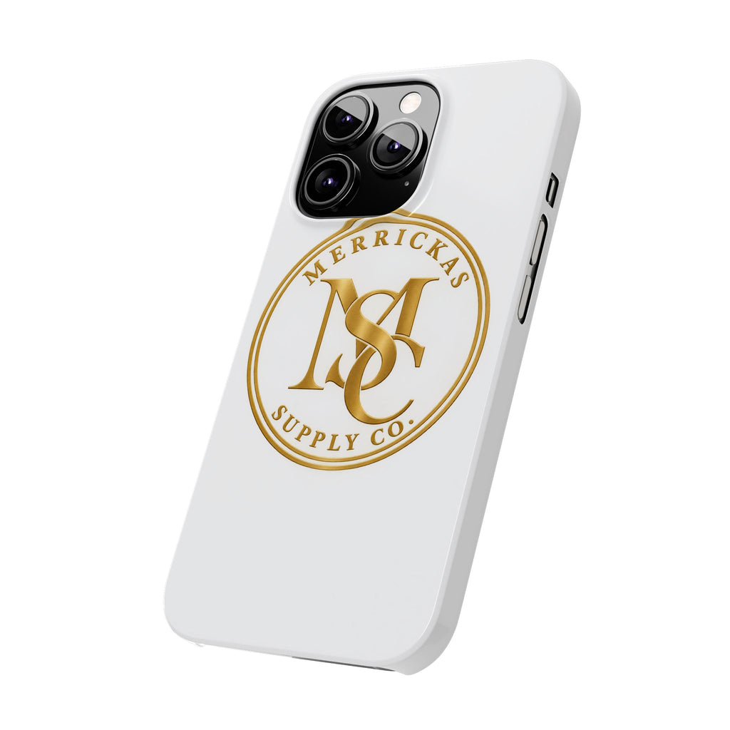 Merrickas Gold MSC Monogram Phone Case