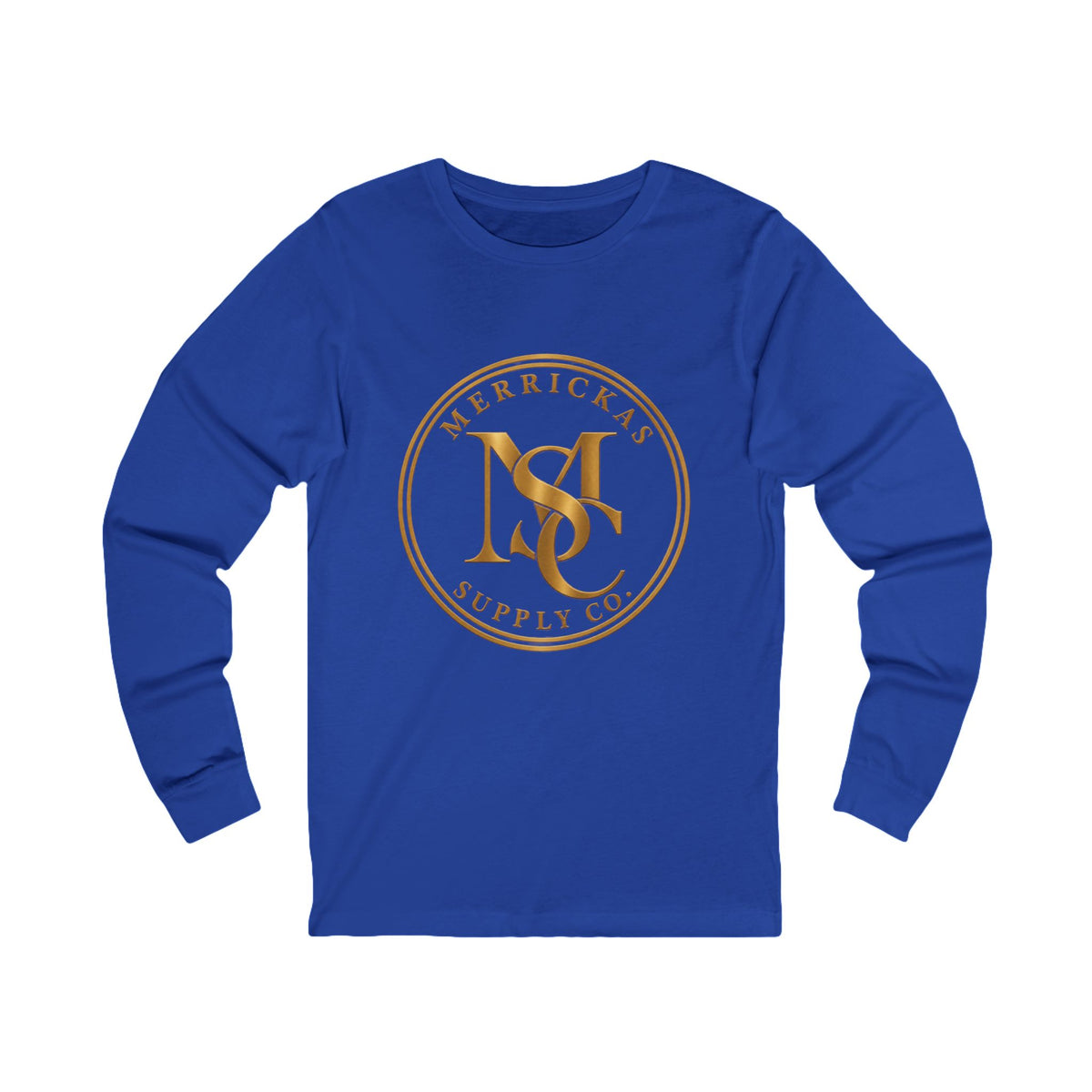 Merrickas Gold MSC Monogram Long Sleeve Tee