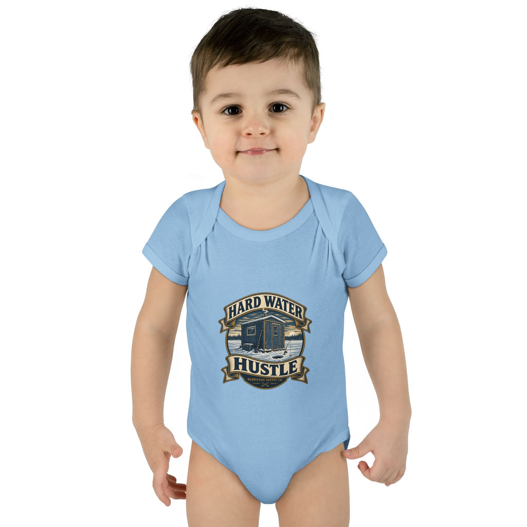 Hard Water Hustle Baby Onesie