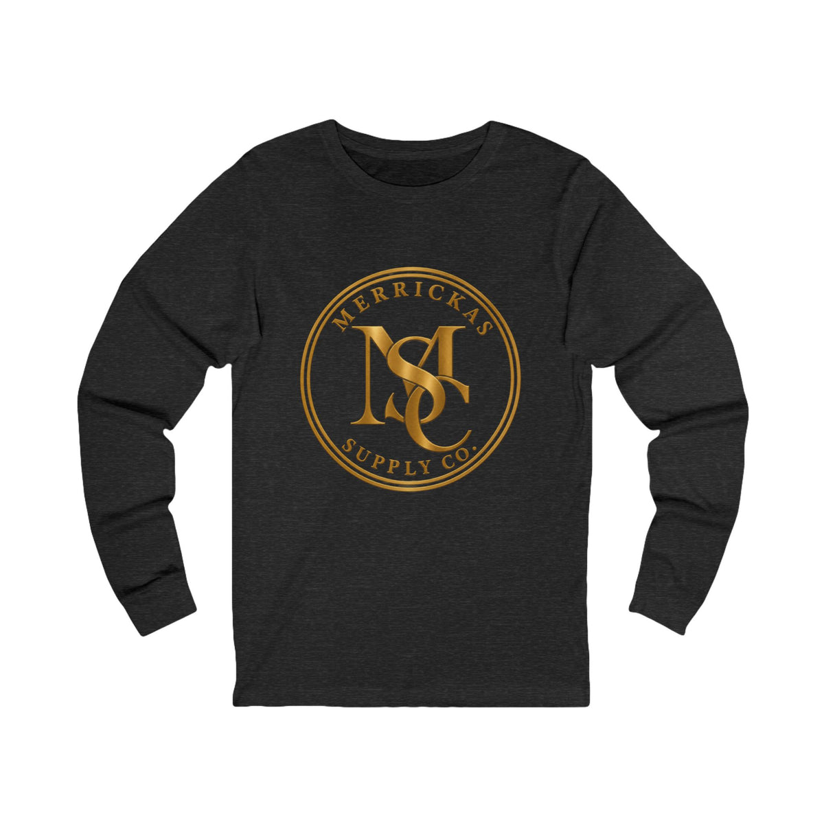 Merrickas Gold MSC Monogram Long Sleeve Tee