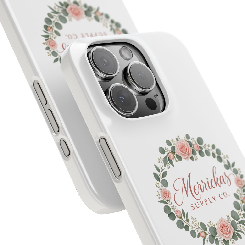 Merrickas Rose Wreath Script Phone Case