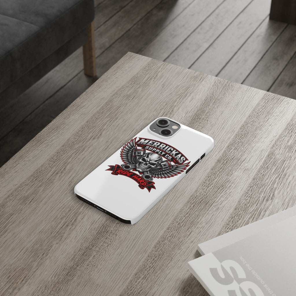 Merrickas Ride Hard Winged Skull Phone Case