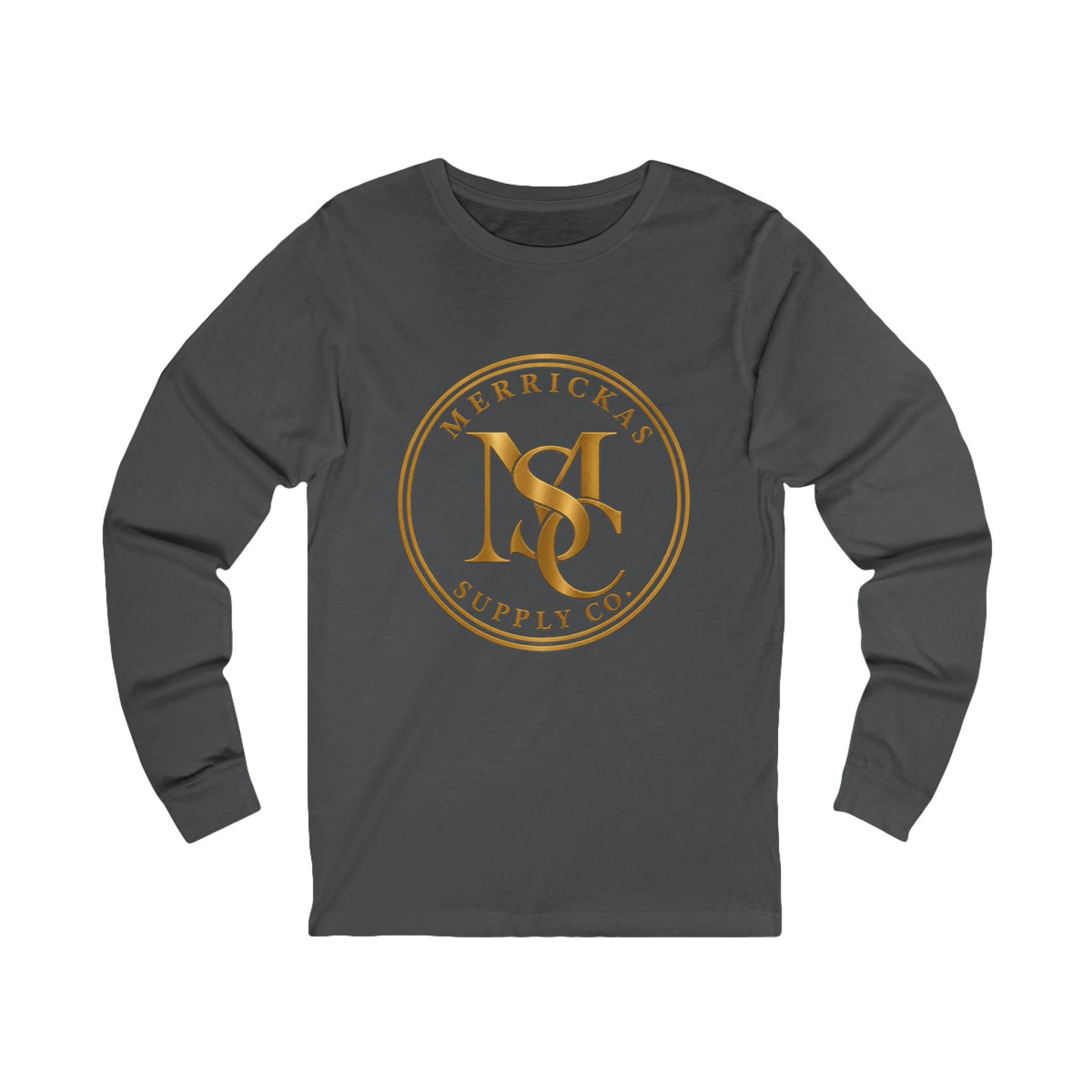 Merrickas Gold MSC Monogram Long Sleeve Tee