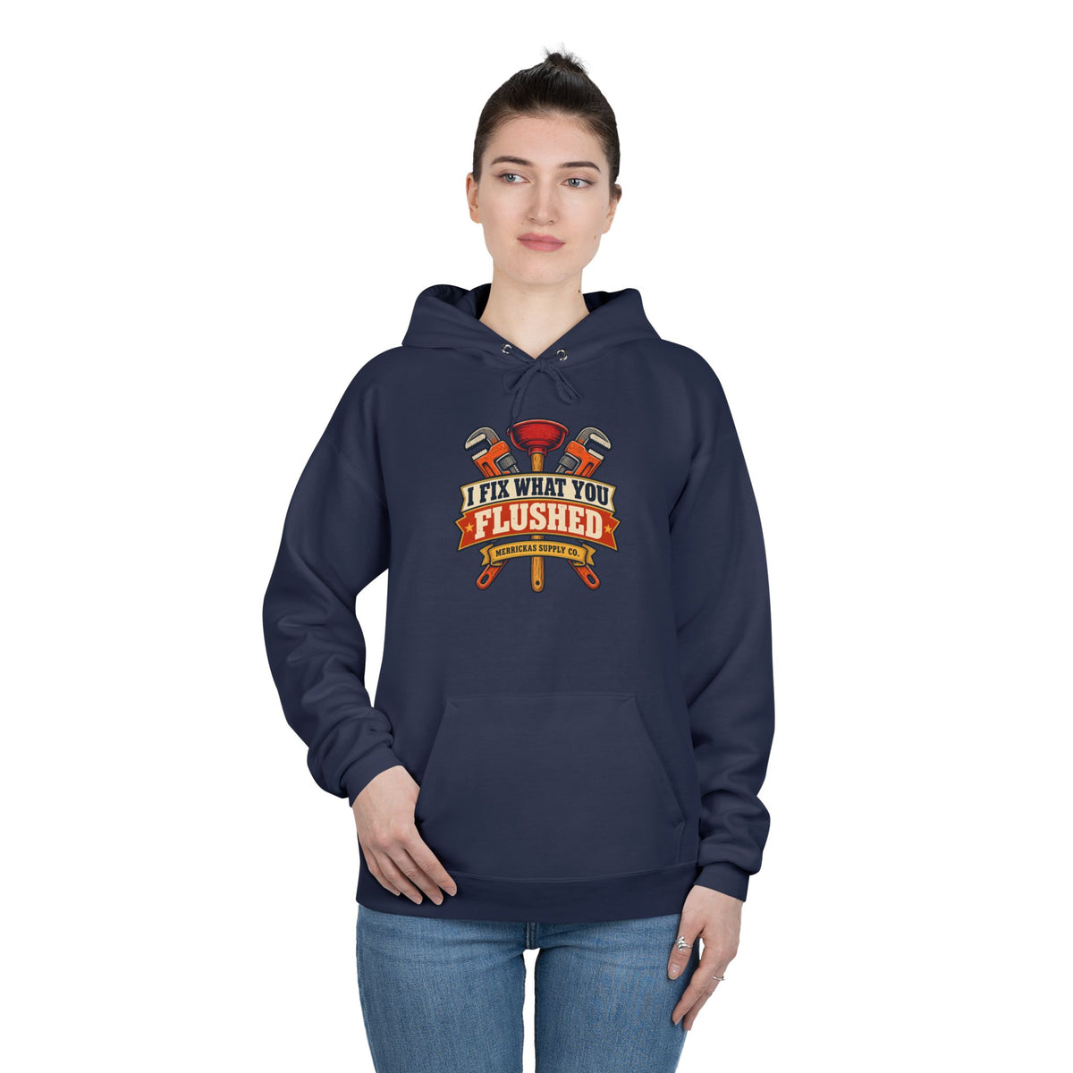 I Fix What You Flushed Heavyweight Hoodie