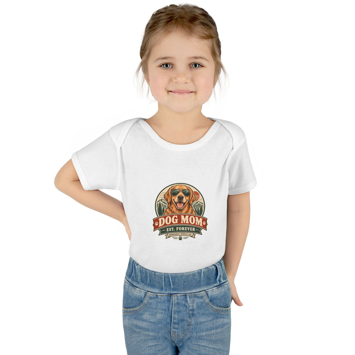 Dog Mom Est. Forever Baby Onesie