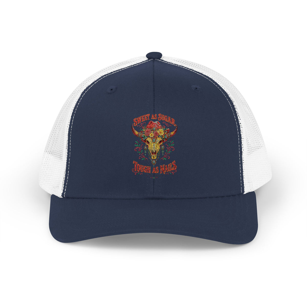 Sweet As Sugar Tough As Nails Snapback Trucker Cap