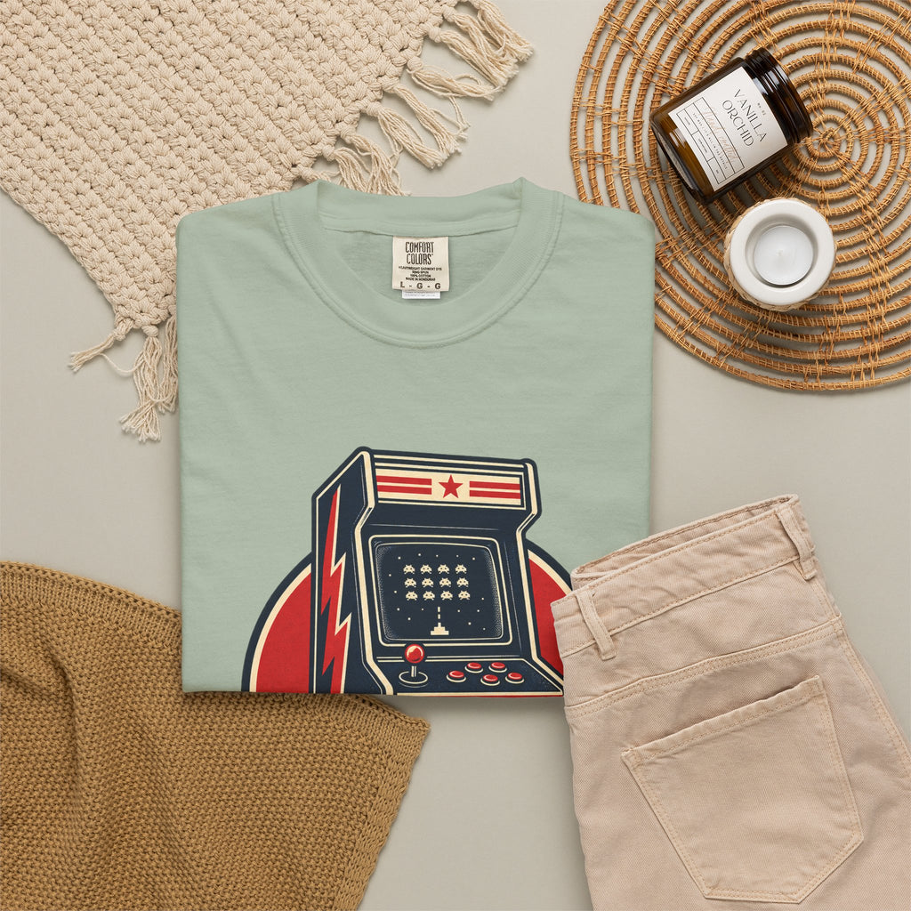 Level Up Game On Garment-Dyed Tee