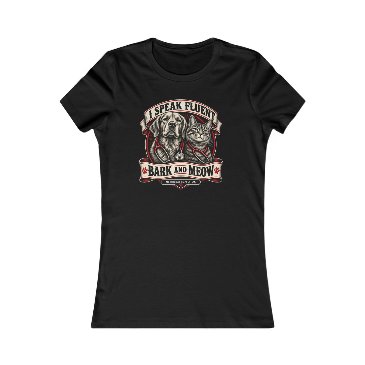 I Speak Fluent Bark And Meow Women's Tee