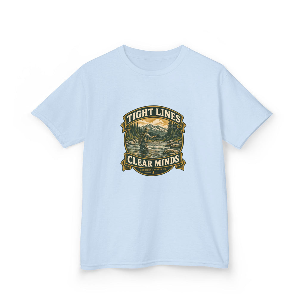 Tight Lines Clear Minds Kids Tee