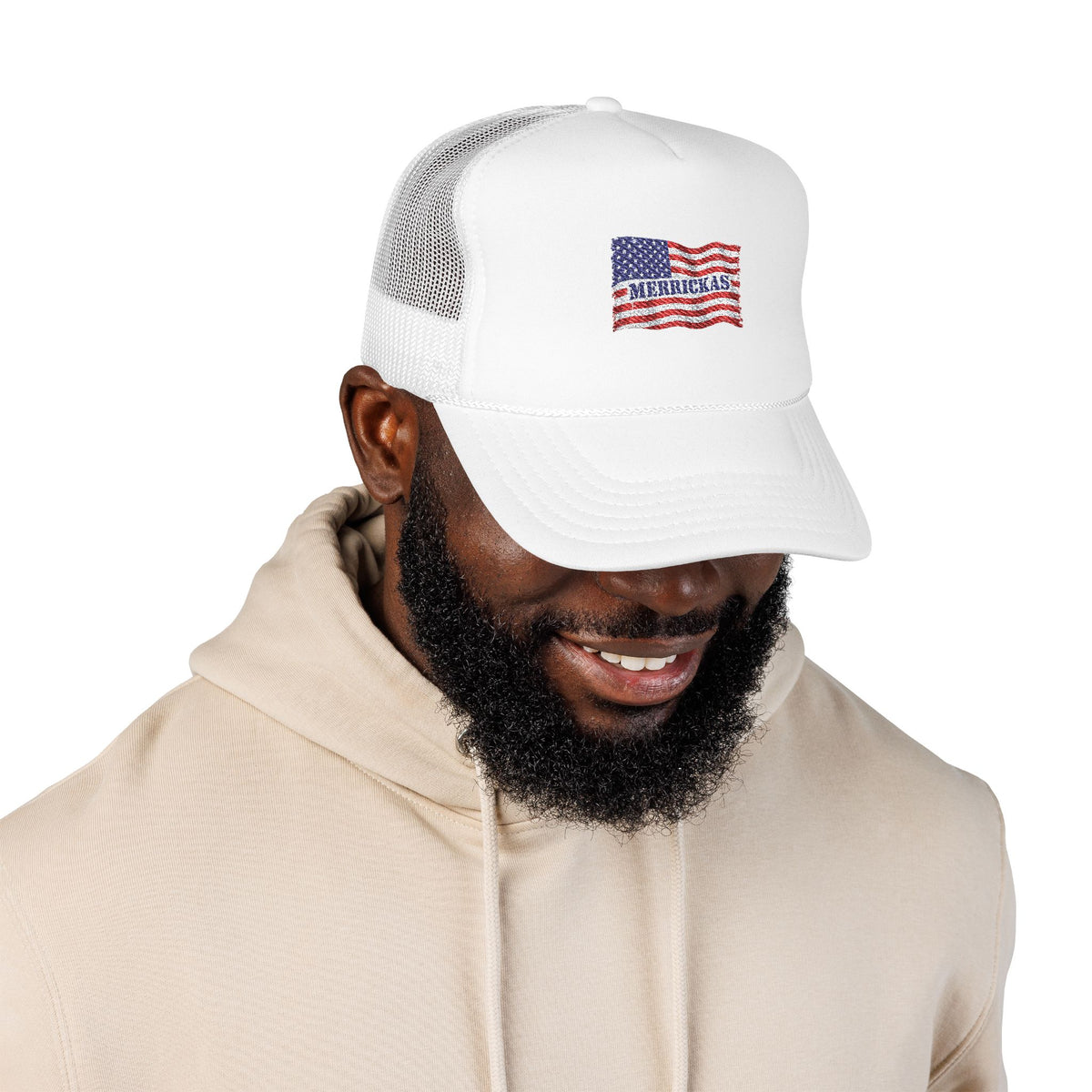 Merrickas Flag Foam Trucker Hat