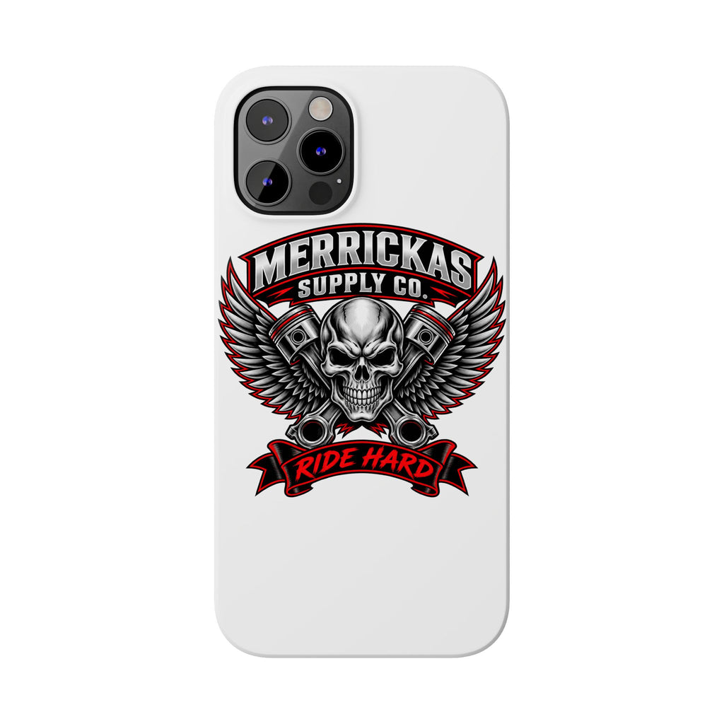 Merrickas Ride Hard Winged Skull Phone Case