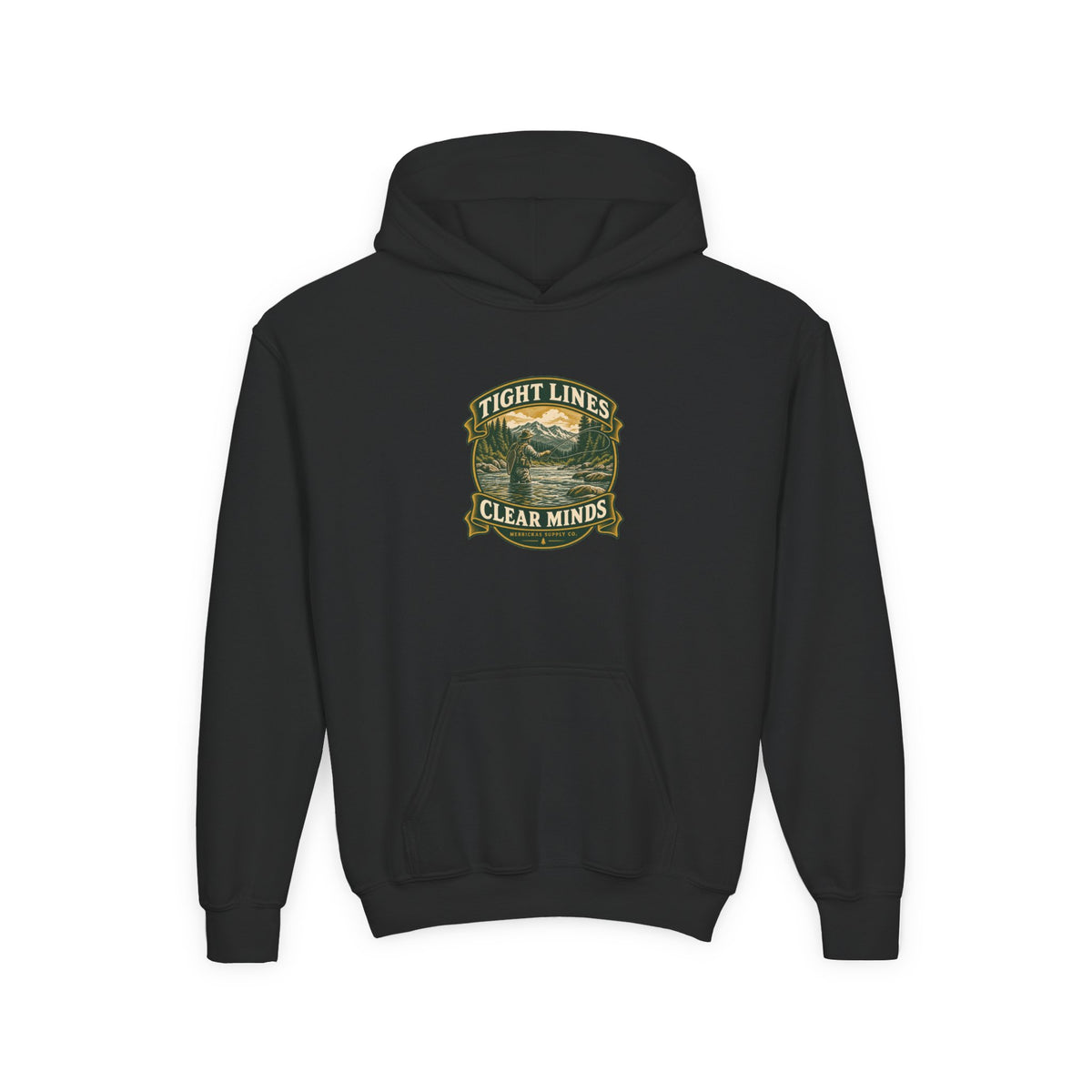 Tight Lines Clear Minds Youth Hoodie