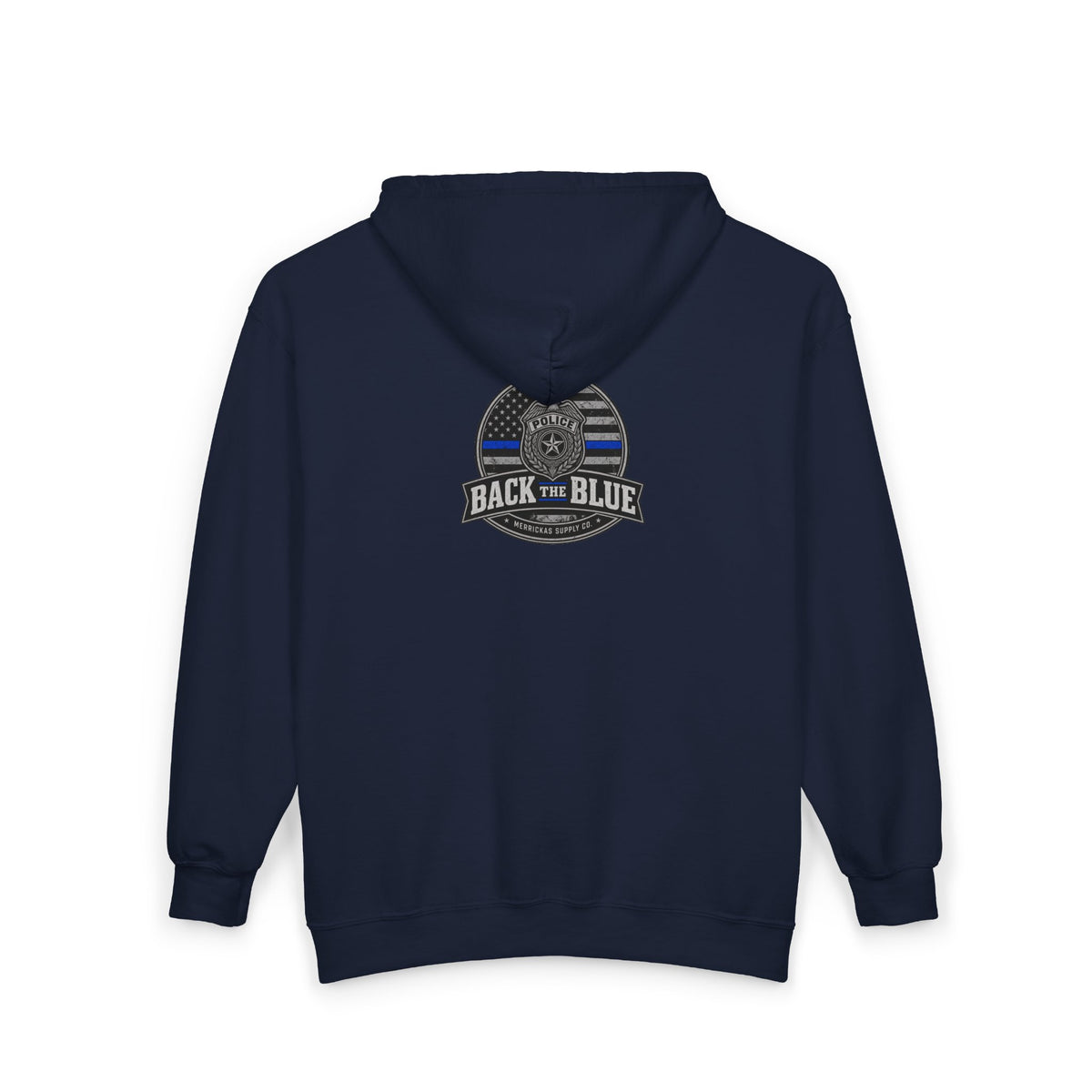 Back The Blue Zip Hoodie