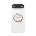 Merrickas Rose Wreath Script Phone Case