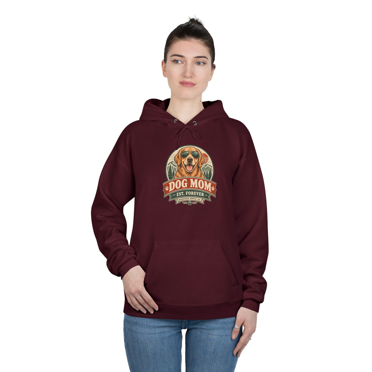 Dog Mom Est. Forever Heavyweight Hoodie