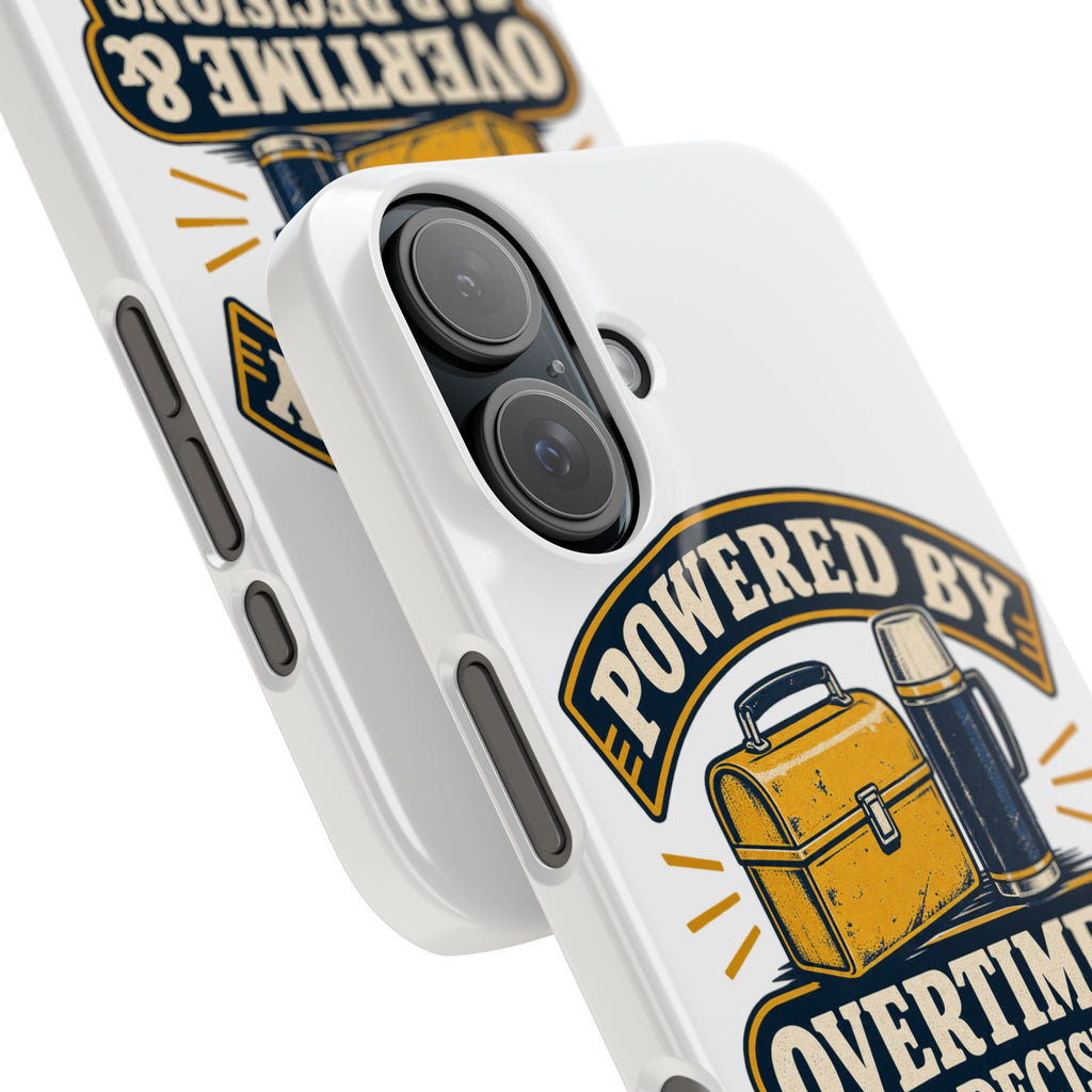 Powered By Overtime & Bad Decisions Phone Case