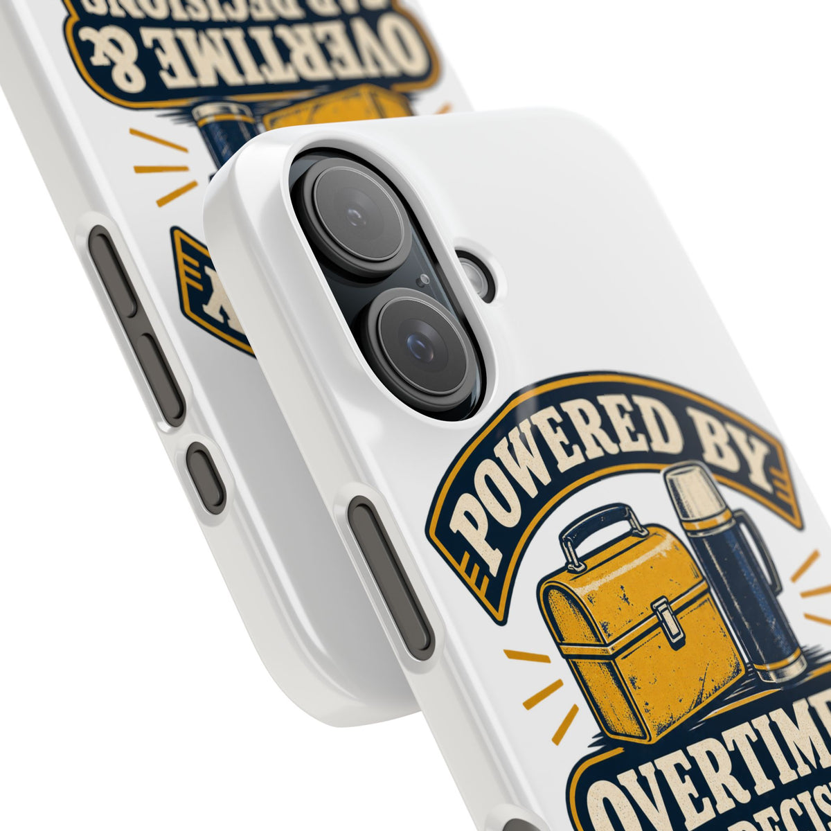 Powered By Overtime & Bad Decisions Phone Case