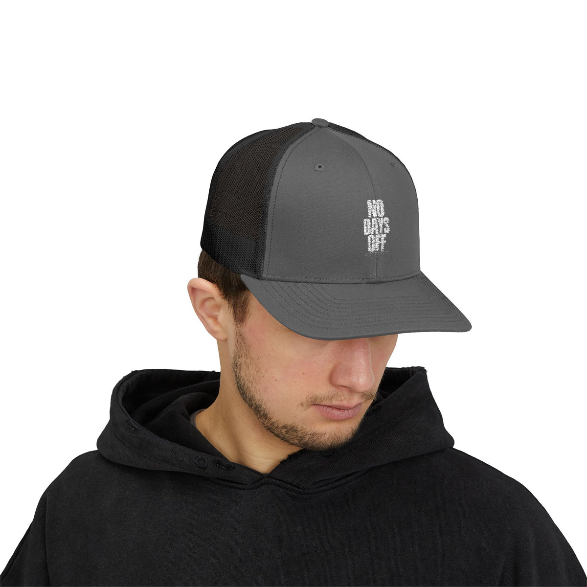 No Days Off Snapback Trucker Cap