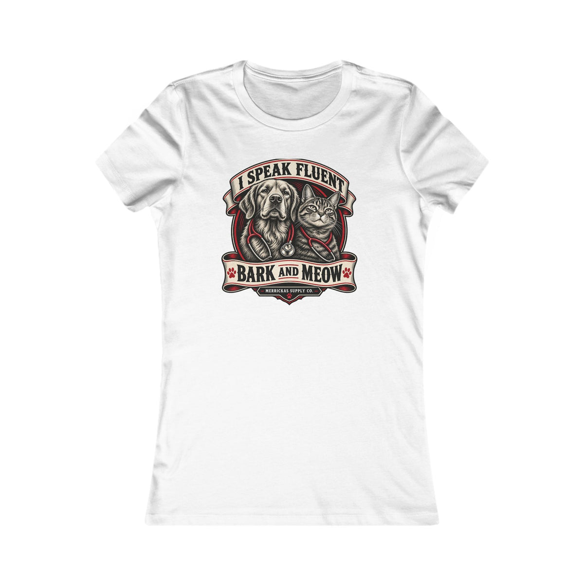 I Speak Fluent Bark And Meow Women's Tee