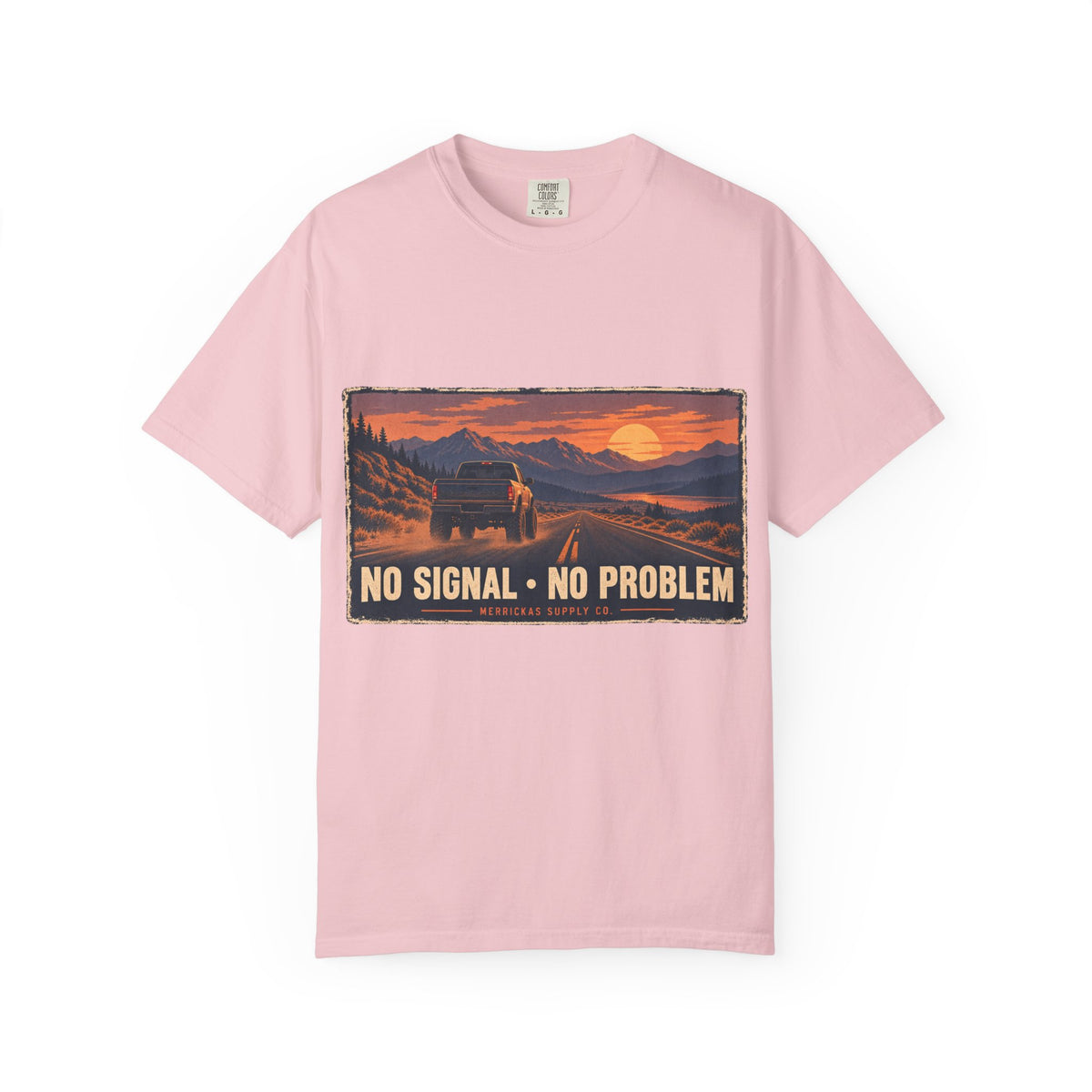 No Signal No Problem Garment-Dyed Tee
