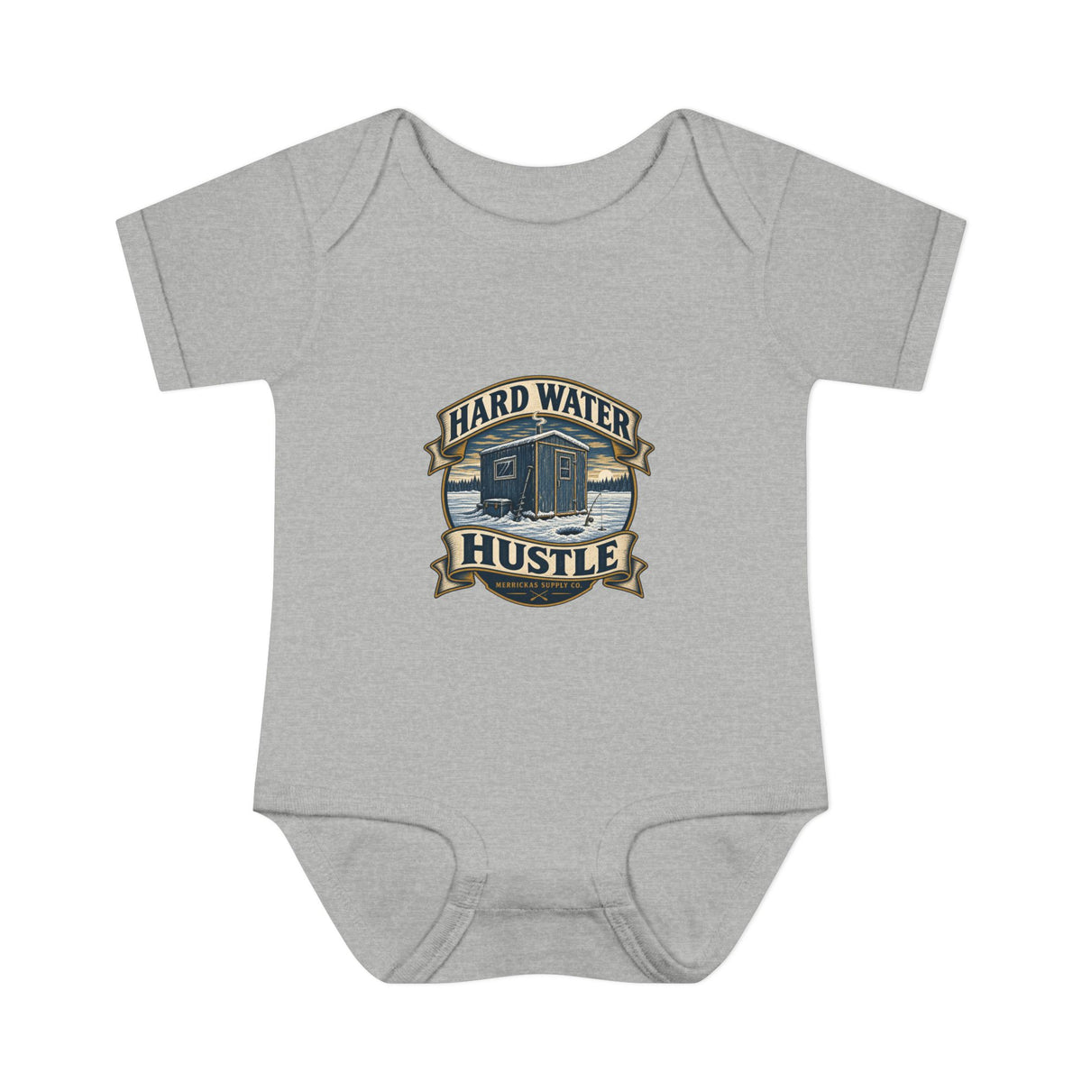Hard Water Hustle Baby Onesie