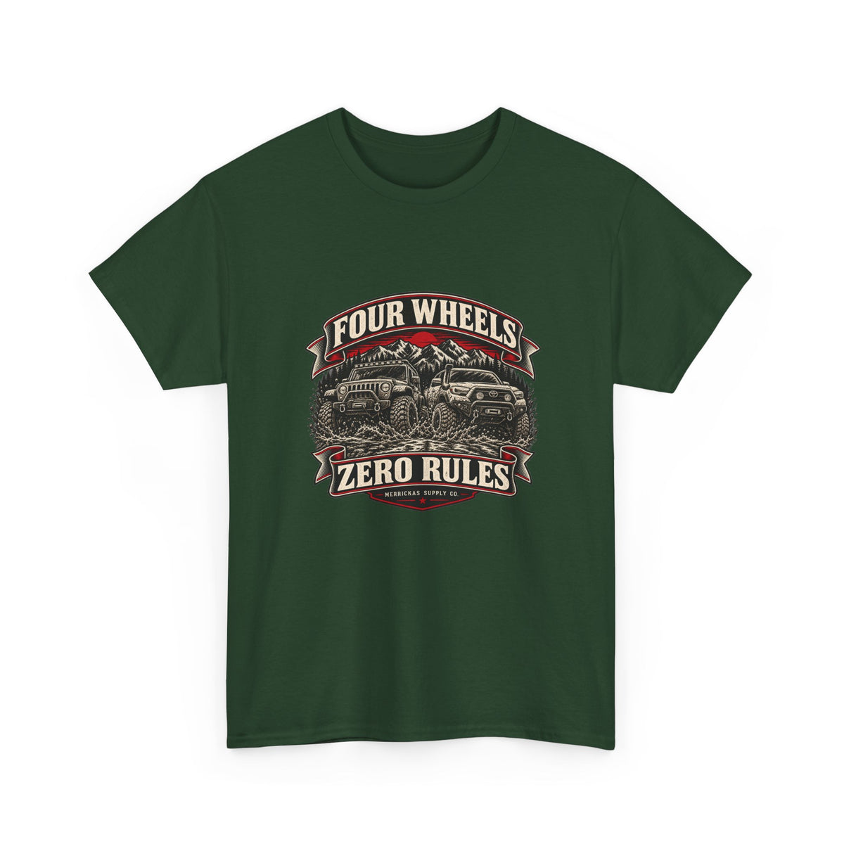 Four Wheels Zero Rules Classic Tee