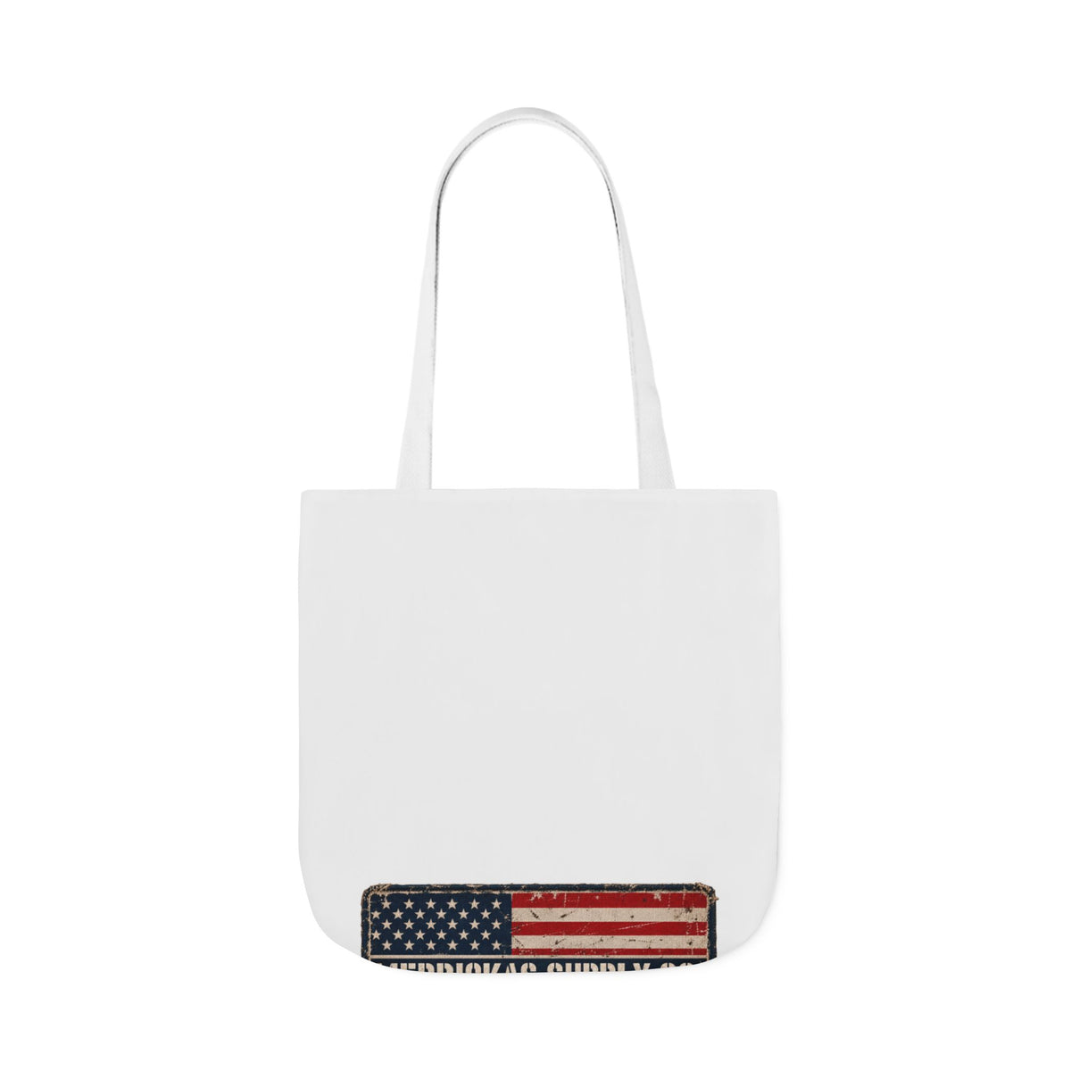 Merrickas American Flag Patch Canvas Wall Art