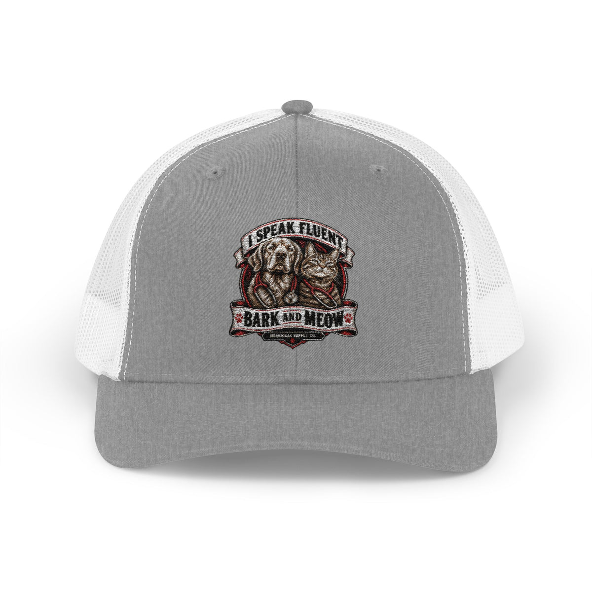 I Speak Fluent Bark And Meow Snapback Trucker Cap