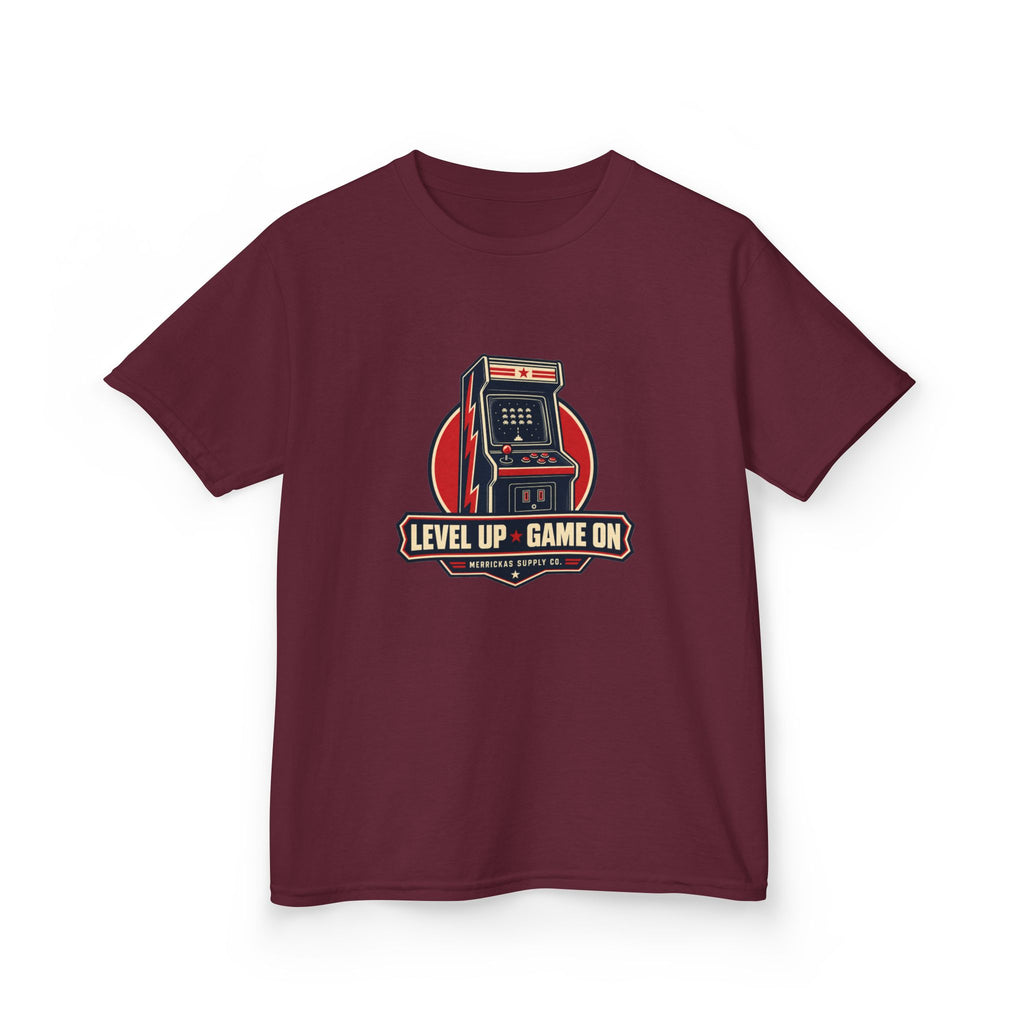 Level Up Game On Kids Tee