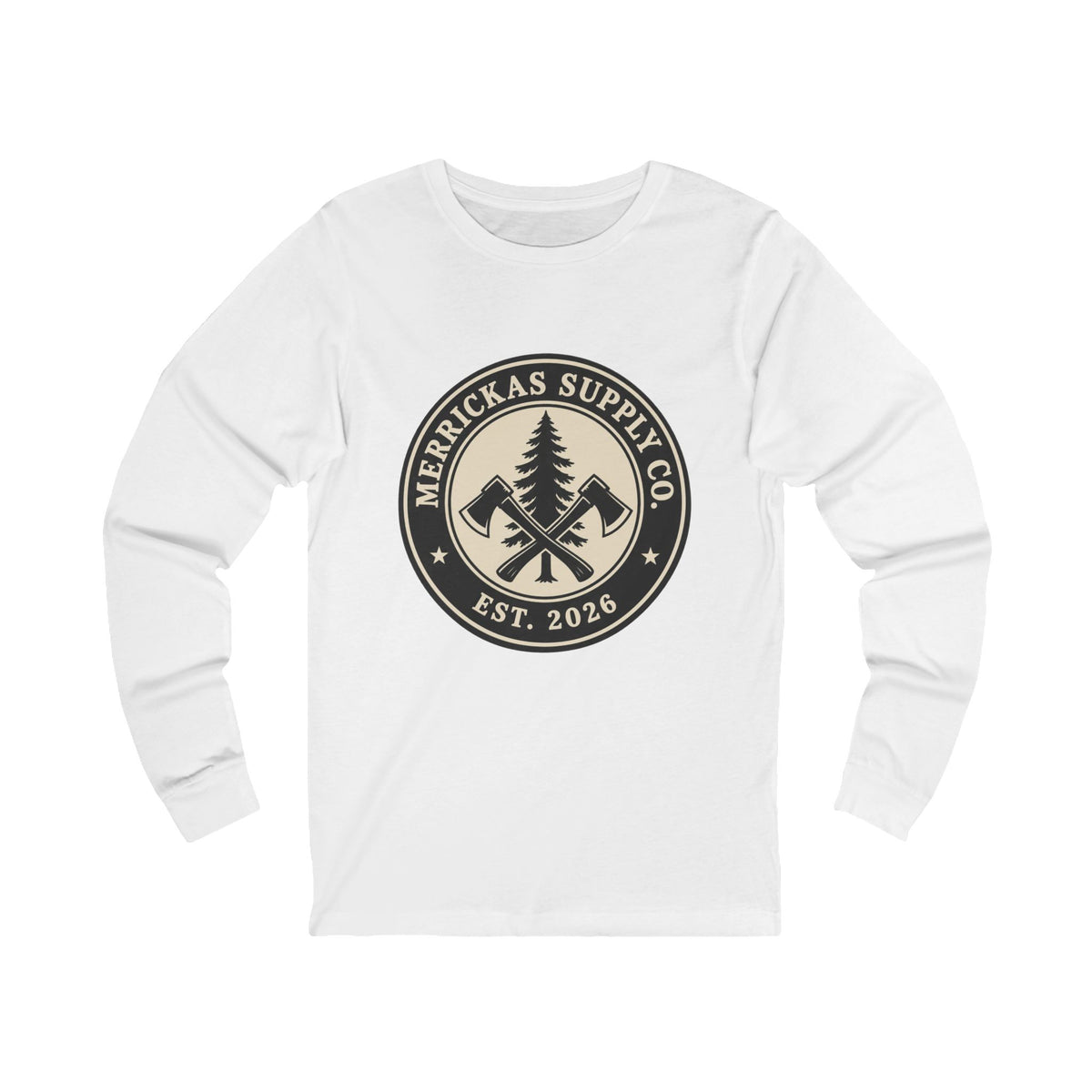 Merrickas Heritage Axe Badge Long Sleeve Tee