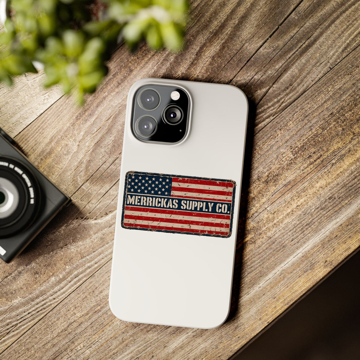 Merrickas American Flag Patch Phone Case
