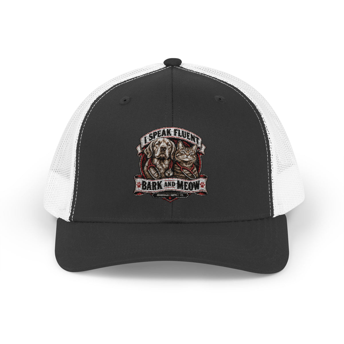 I Speak Fluent Bark And Meow Snapback Trucker Cap