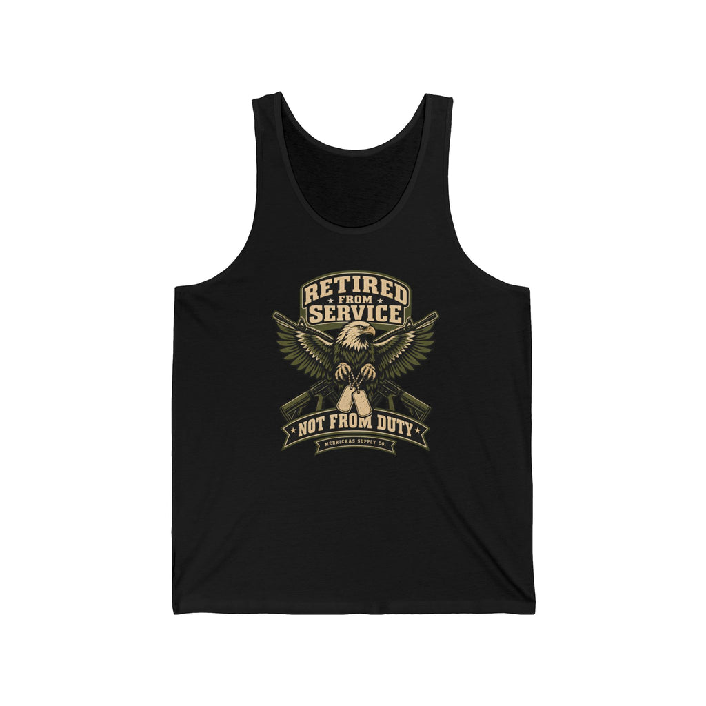 Retired From Service Not From Duty Tank Top
