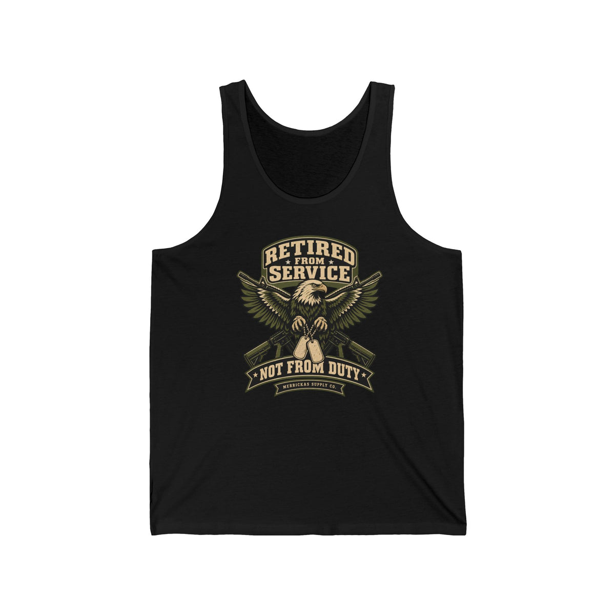Retired From Service Not From Duty Tank Top