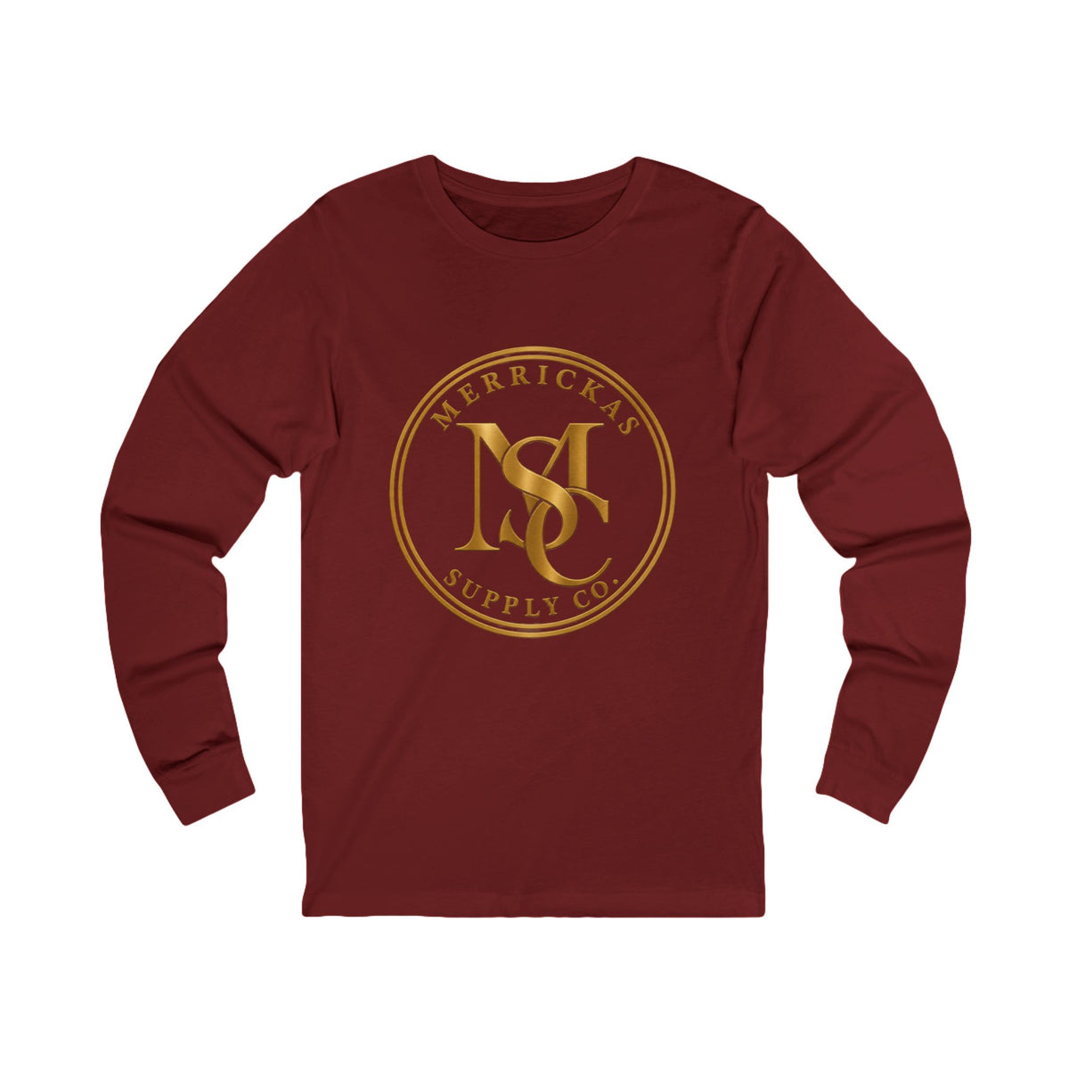 Merrickas Gold MSC Monogram Long Sleeve Tee