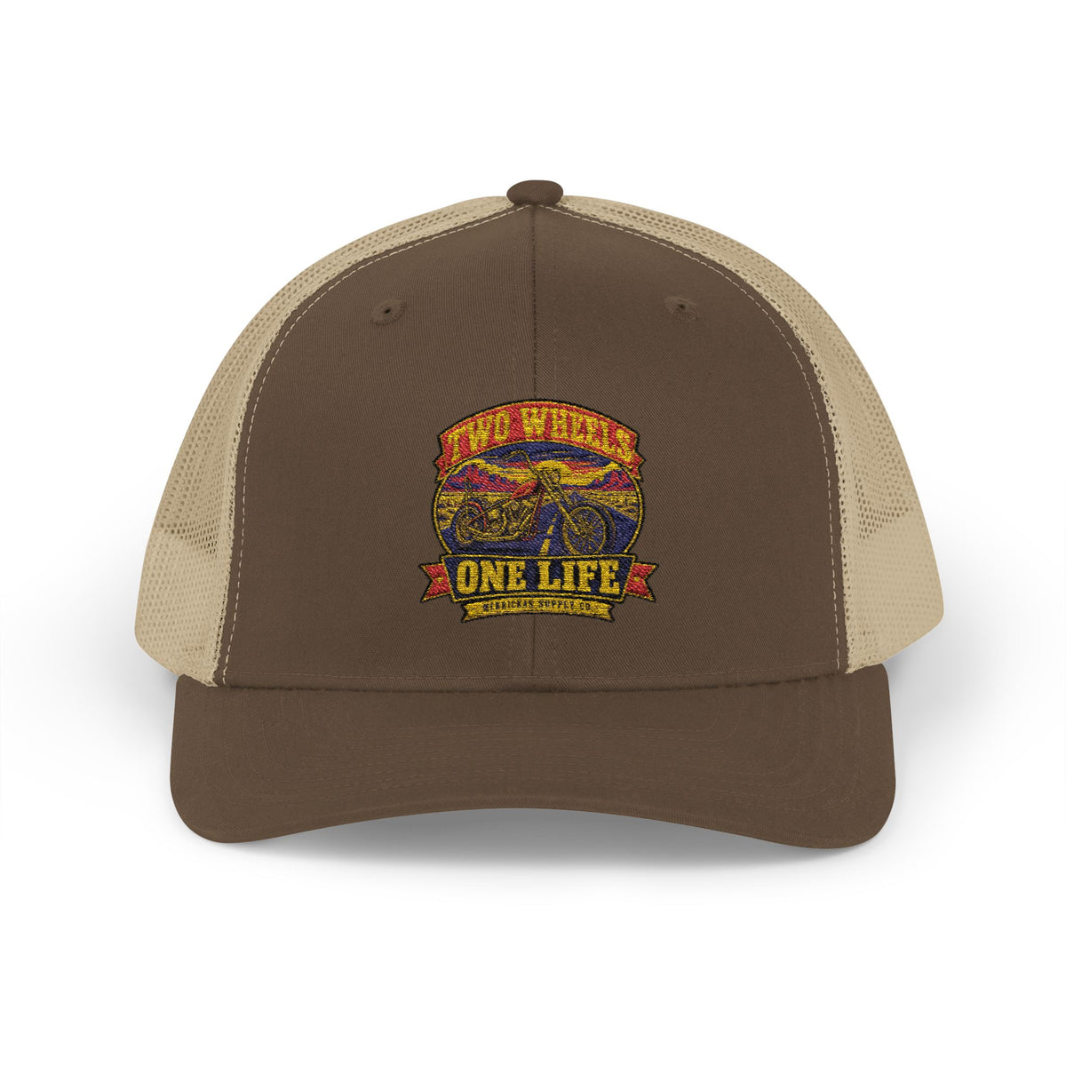 Two Wheels One Life Snapback Trucker Hat